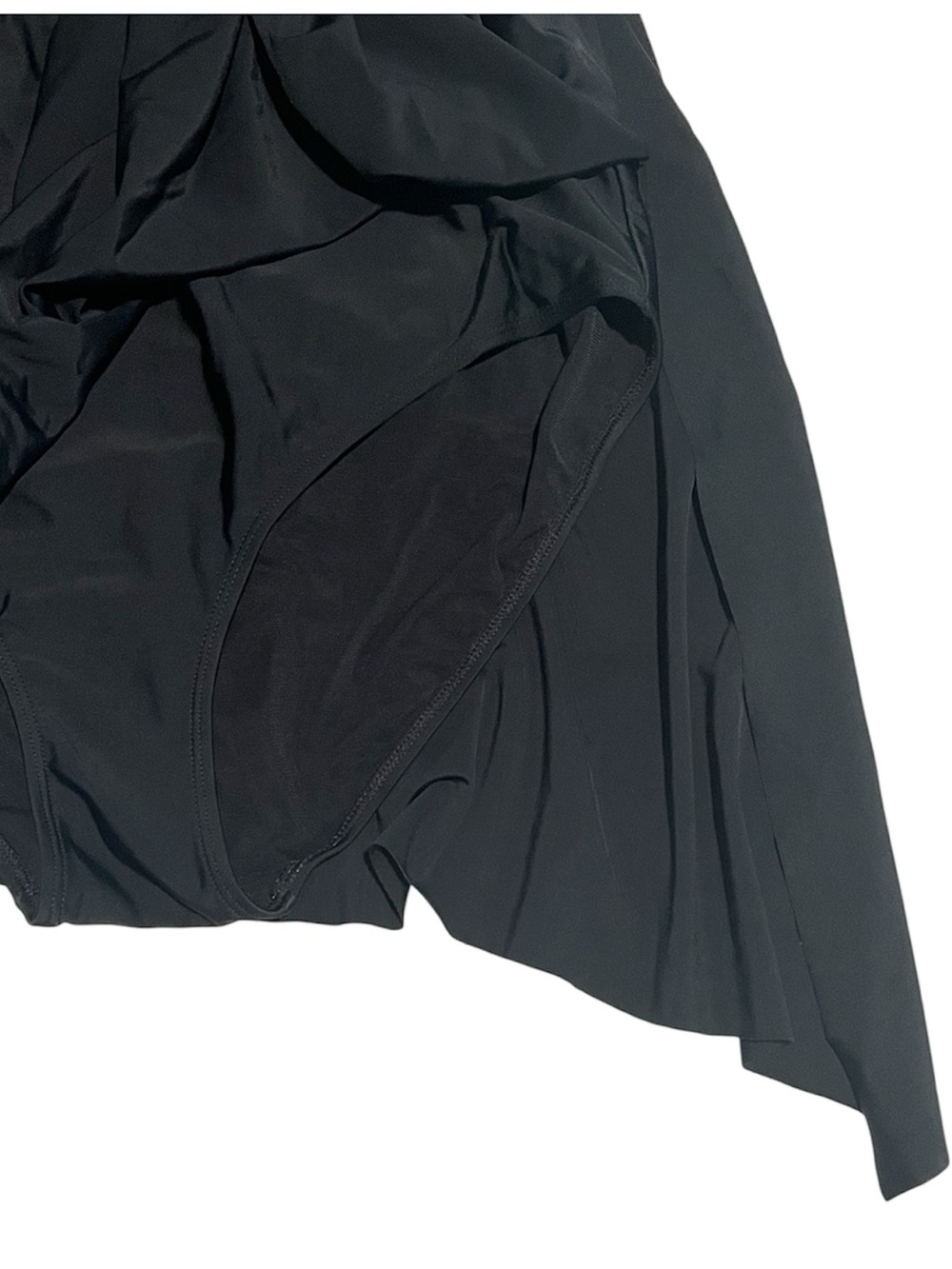 Torrid • Wireless Black Asymmetrical One-Piece Swim Dress - Size 2/2X/18-20 - Picture 7 of 13